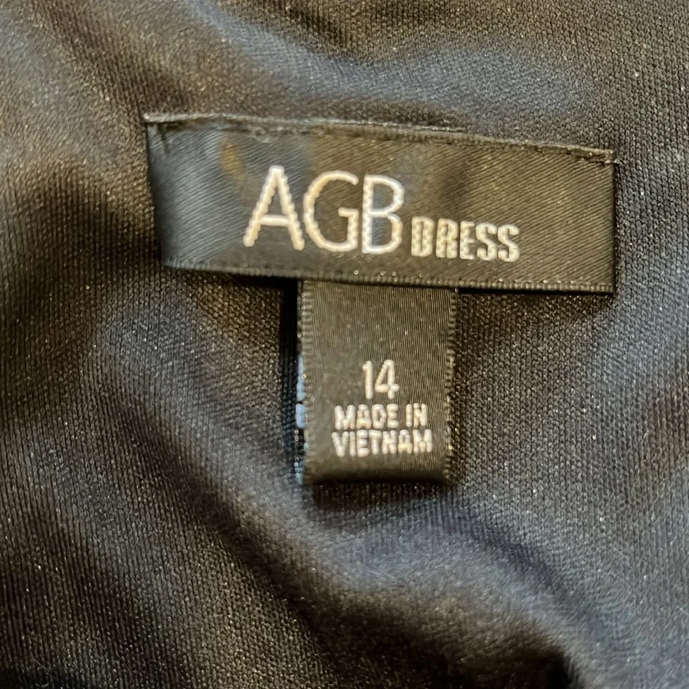 AGB FORMAL COCKTAIL SLEEVELESS SHIFT DRESS BLACK PLUS SIZE 14